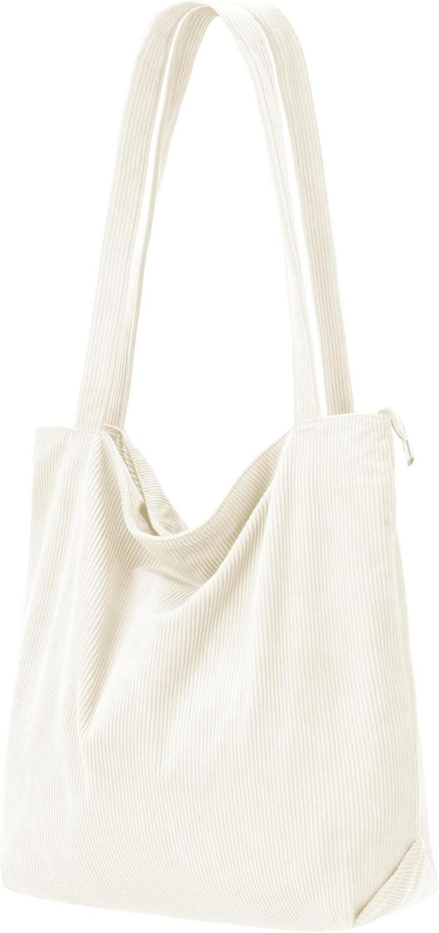 Cord Shopper Handtasche Damen Tote Bag mit Reißverschluss
