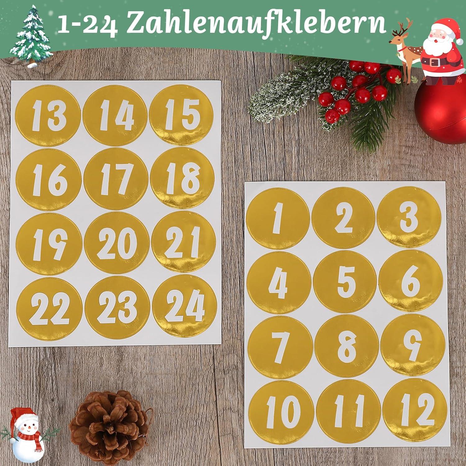 Adventskalender Weihnachtskalender zum Befüllen Cozy Winter