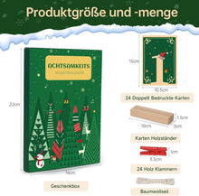 Adventskalender 2024 mit Achtsamkeitskarten Holzständer