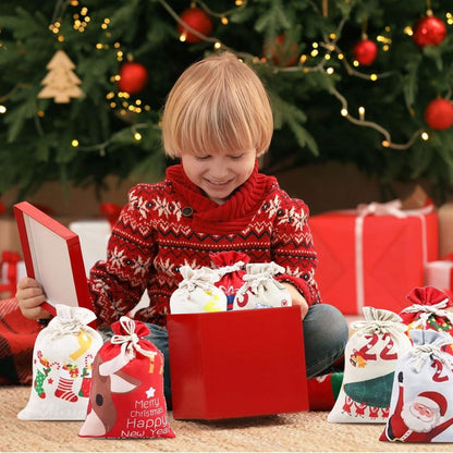 Adventskalender zum Befüllen Groß 24 Stoffbeutel Weihnachtskalender