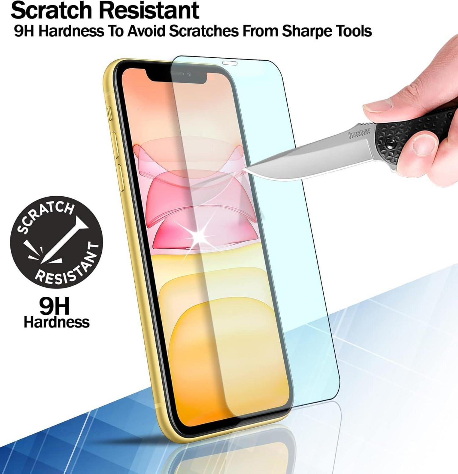 iPhone 12 Pro 6,1 Zoll Hülle Stoßfest Anti-Kratz + Panzerglas Transparent