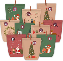 Adventskalender Papiertüten zum Basteln - Selbst