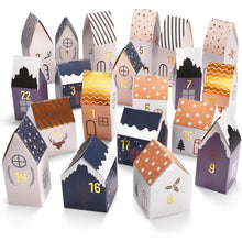 Adventskalender zum Selbstgestalten mit 24 Kraftpapier