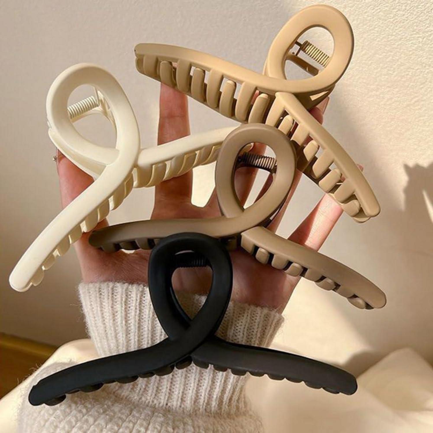 4er Set Extra Große Haarklammern 13cm für dickes Haar