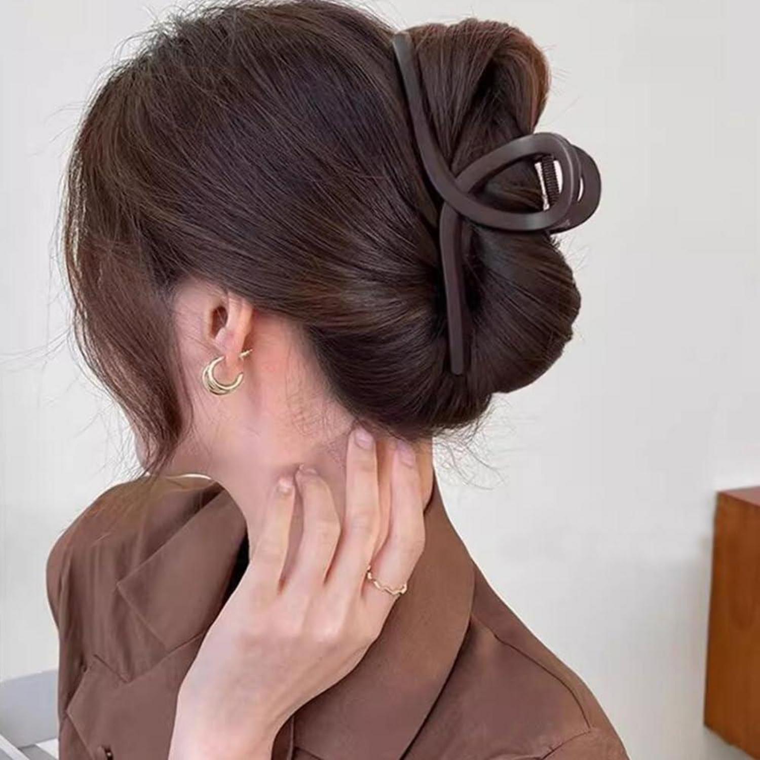 4er Set Extra Große Haarklammern 13cm für dickes Haar