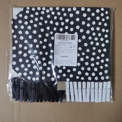 Adventskalender Bastelset Schwarz Weiß 24 Tüten