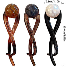 3er Set Elegante Perle Französische Haarnadeln Bananenclip