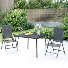 Gartenmöbel Set 2 Personen Stahl Essgruppe Verstellbar Klappbar