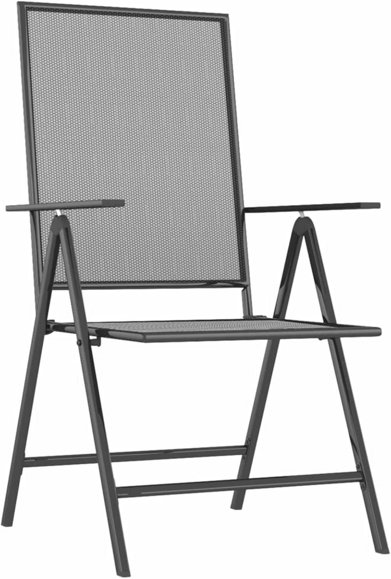Gartenmöbel Set 4 Personen Stühle Tisch Klappbar Verstellbar Aluminium$jsonstahl