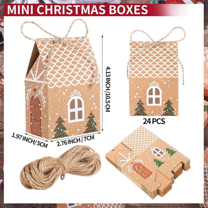 24er Geschenkbox Weihnachten Adventskalender Häuschen