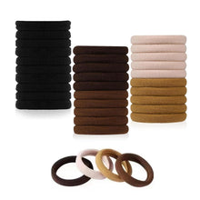 50er-Pack Nahtlose Haargummis für Damen und Herren, Elastische