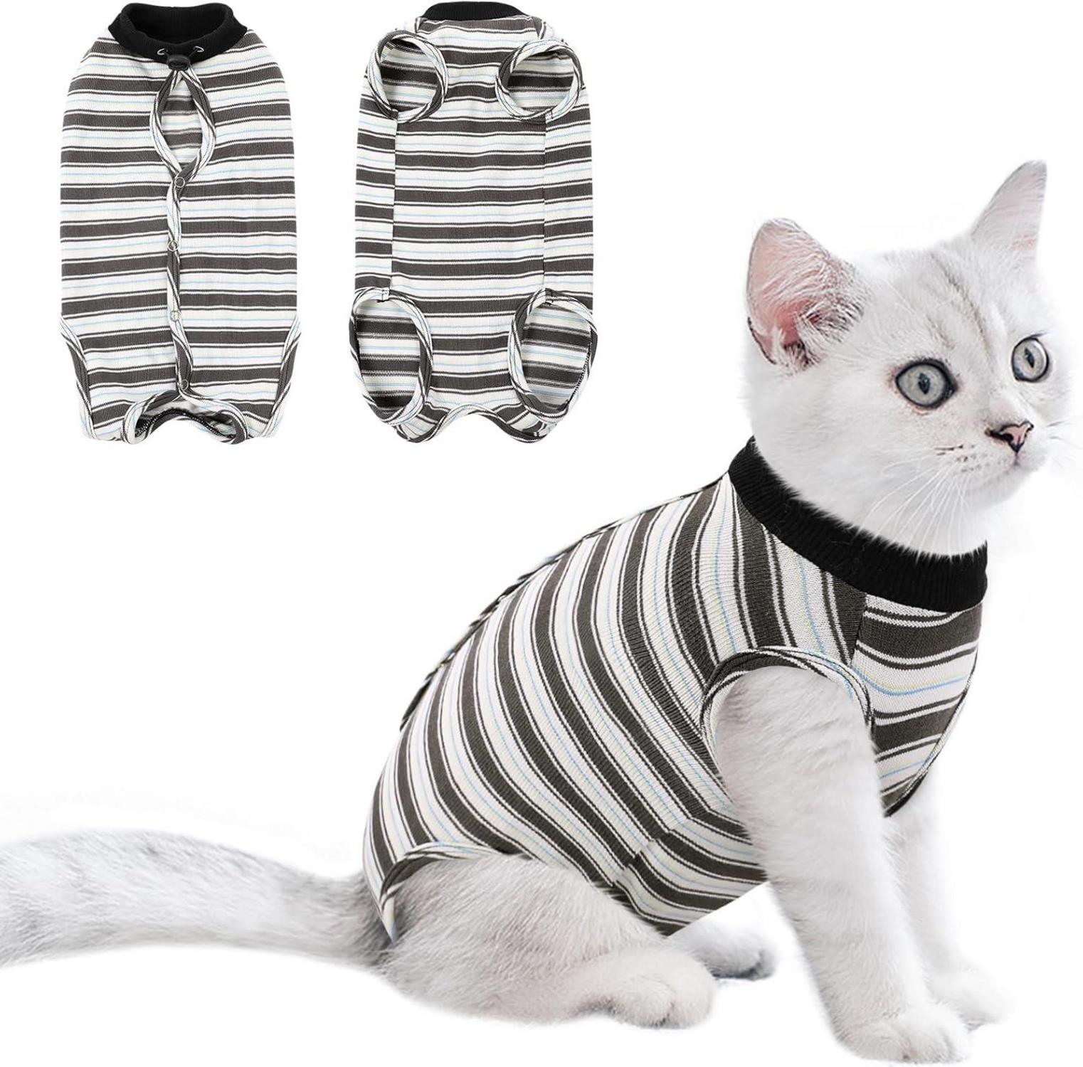 Postoperative Katzenkleidung Schwarz M - Effektiver Schutz & Komfort