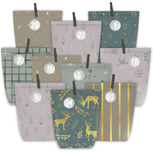 Adventskalender Tüten 24 Weihnachtstüten zum Selbst Basteln