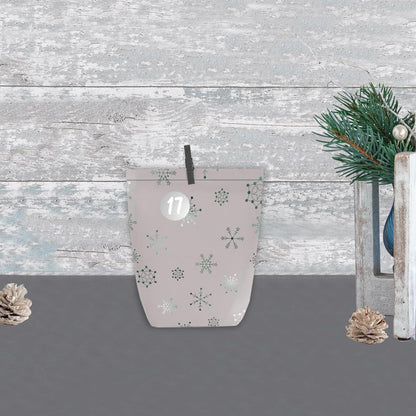 Adventskalender Papiertüten zum Befüllen 24 Weihnachtskalender Grün