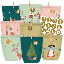Adventskalender zum Selbst Befüllen 24 Adventstüten mit