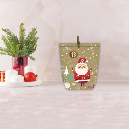 Adventskalender DIY 24 Papiertüten Zahlen-Sticker