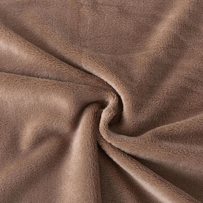 Flauschige Bettwäsche 155x220 cm, 2-tlg. Set, Kaffeebraun