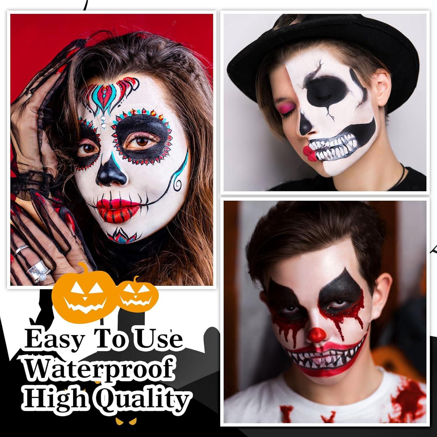 Halloween SFX Schminke Kit Kunstblut Schwarz Weiß Rot Face Body Paint