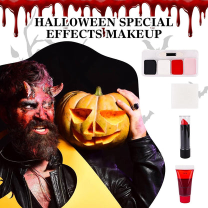 Halloween SFX Schminke Kit Kunstblut Gesicht Körperfarbe Clown Makeup