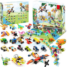 Dinosaurier Adventskalender 2024 Baustein Set Weihnachts Countdown