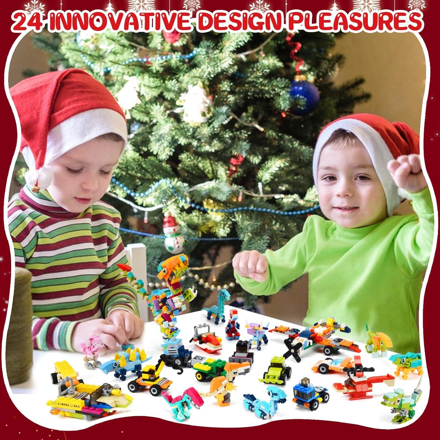 Adventskalender Dinosaurier 2024 Kinder Weihnachts Countdown Set 24 Schachteln
