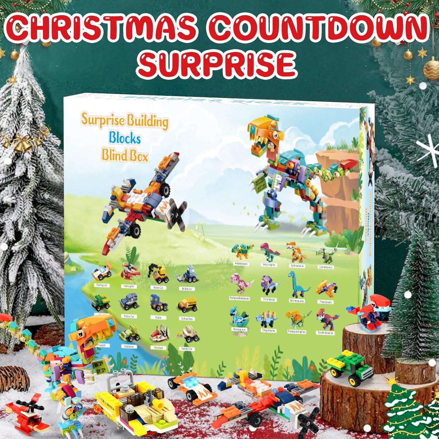 Adventskalender Dinosaurier Kinder 24 Schachteln Weihnachts Countdown