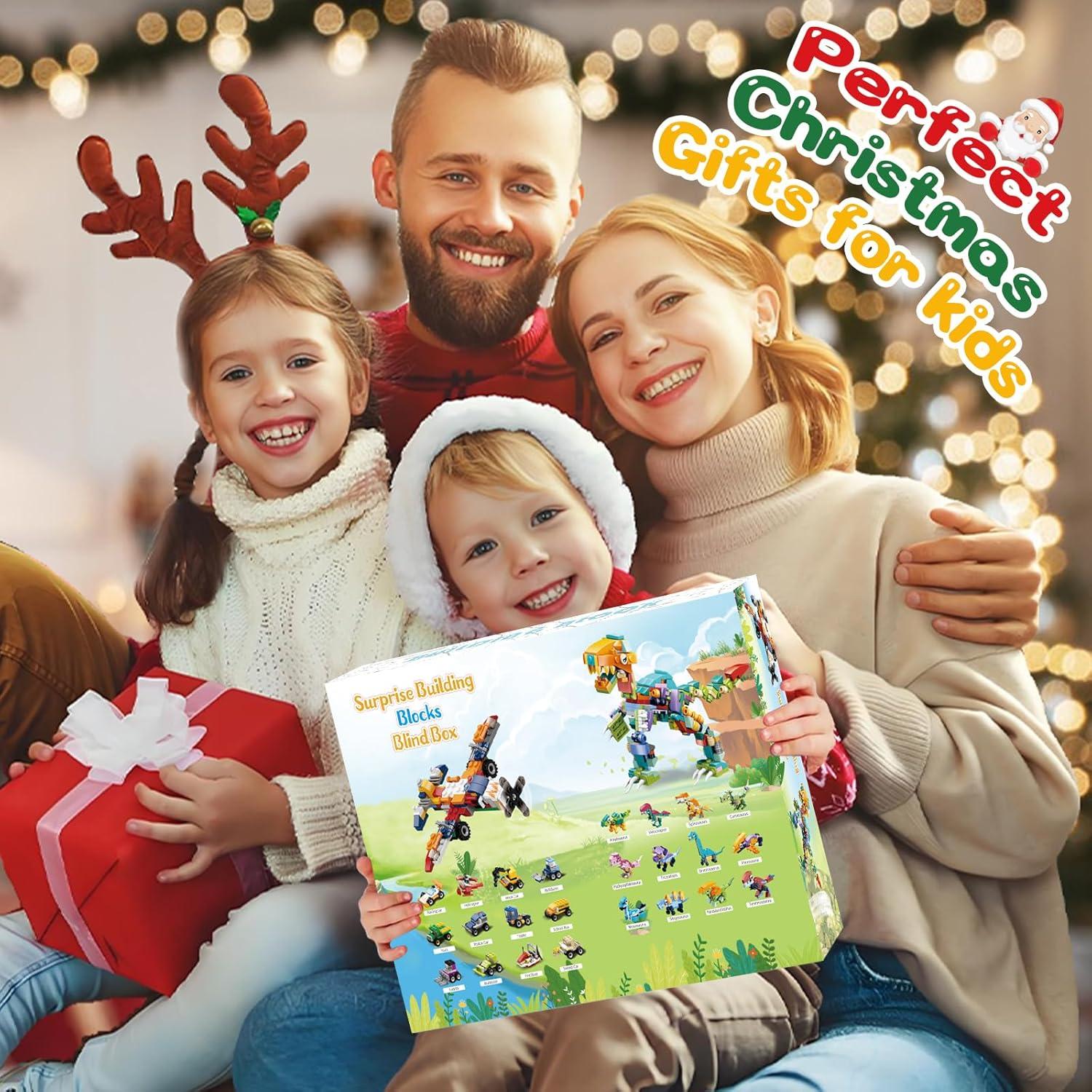 Adventskalender Dinosaurier 2024 Kinder Weihnachts Countdown Set 24 Schachteln