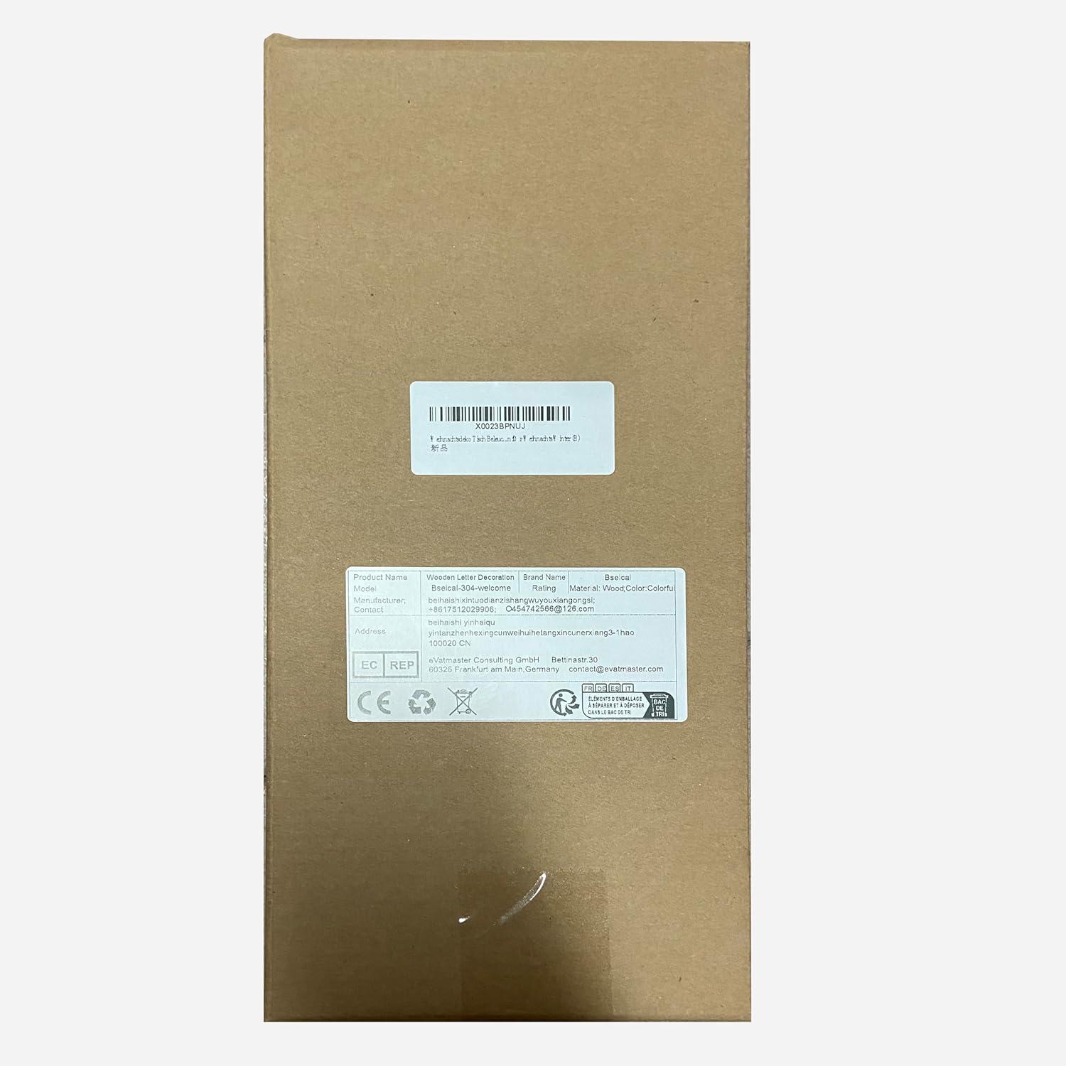 Weihnachtsdeko Tisch LED aus Holz Schriftzug Beleuchtet