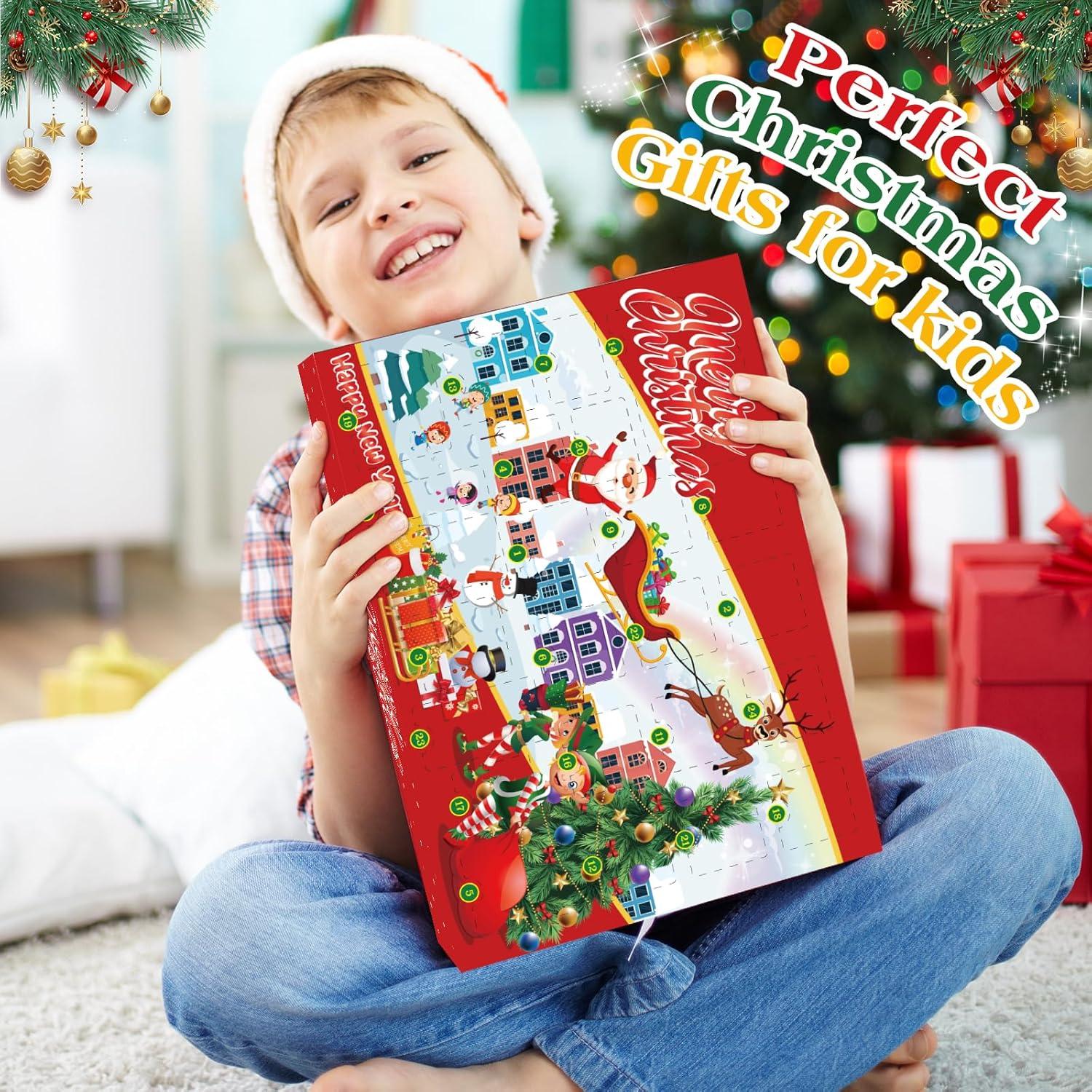 Adventskalender 2024 Kinder 24 Tage Weihnachtskalender Metall & Holz