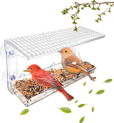 Transparentes Vogelhaus Fensterscheibe mit Saugnäpfen