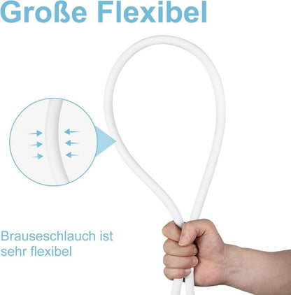 Duschschlauch 1,6m PVC-Universal Hochdruck Brauseschlauch Badarmaturen Ersatz