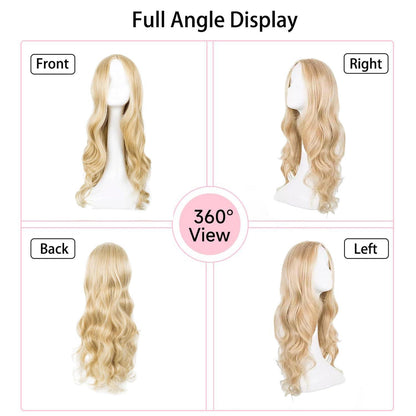 Blonde Lockige Perücke 27.55 Zoll – Cosplay & Party Perücke