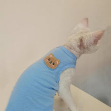 PetSmiler Katzenbody nach OP - Sphynx Katze Kleidung Blau M