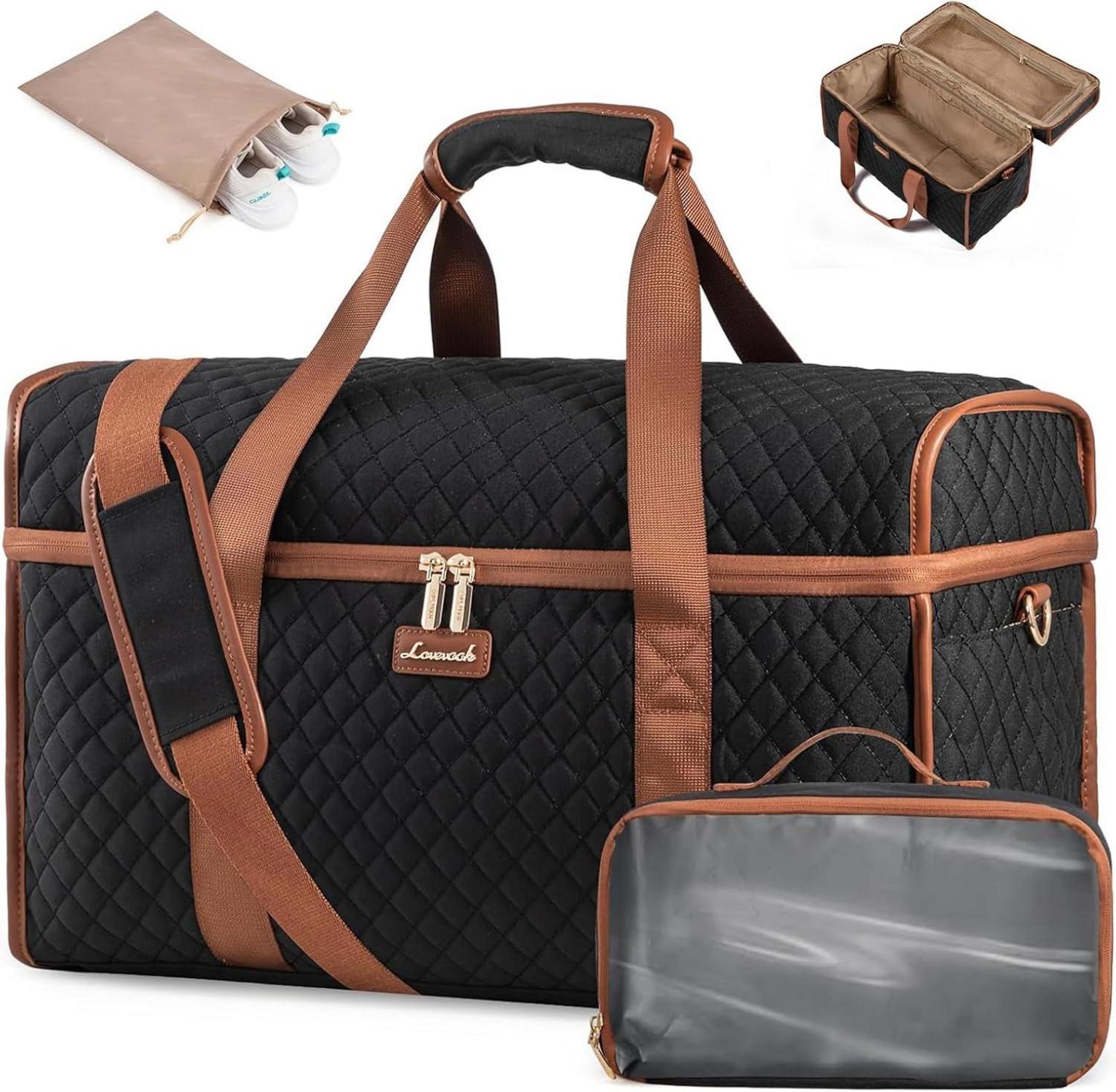 Große Damen Reisetasche Wasserdicht Weekender mit Schuhfach