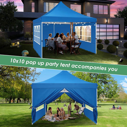 COBIZI Faltpavillon 3x3m Wasserdicht Stabil Winterfest mit Seitenwänden & Sandsack