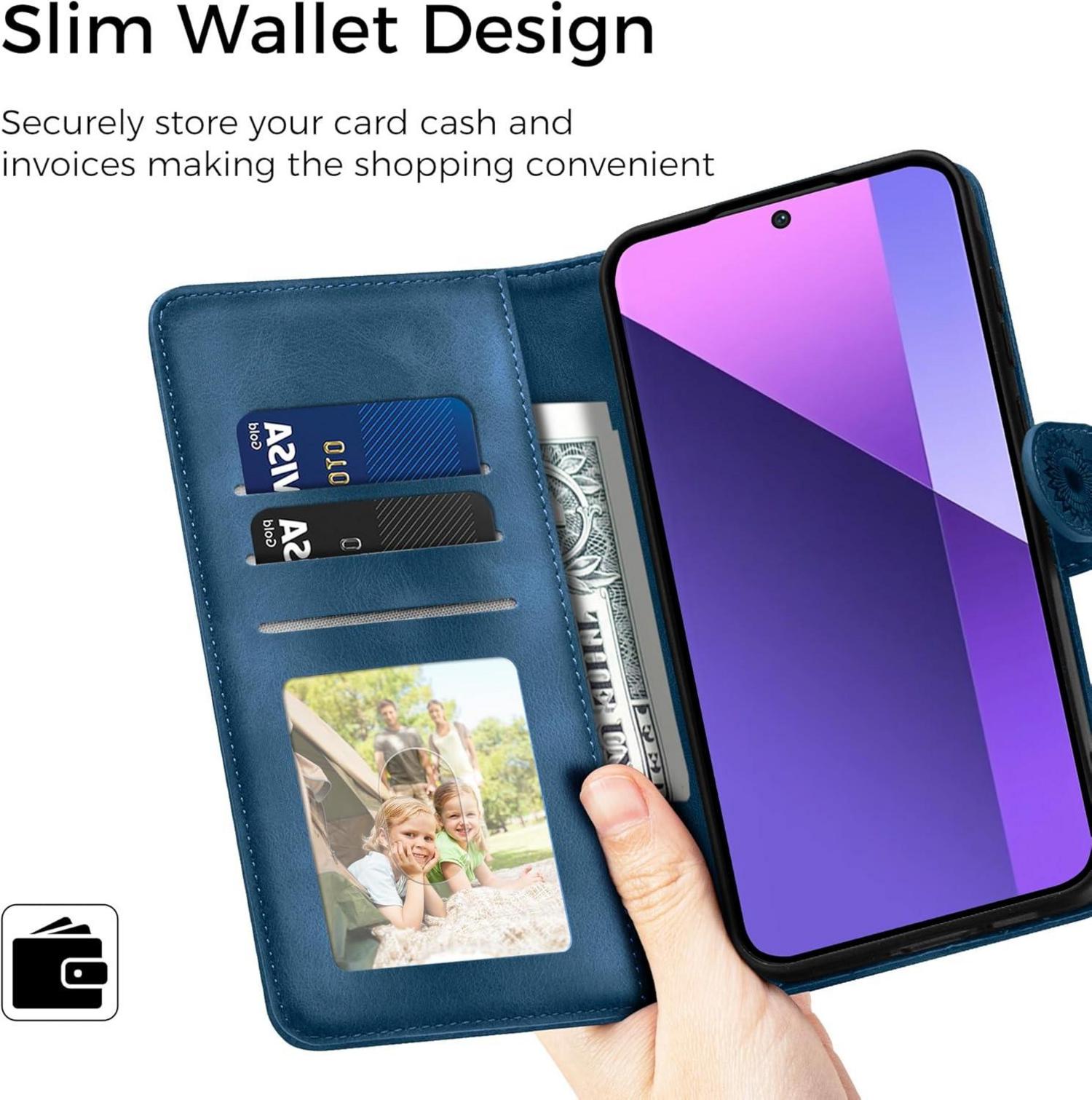 Handyhülle für Xiaomi Redmi Note 13 Pro Plus 5G, Flip Wallet