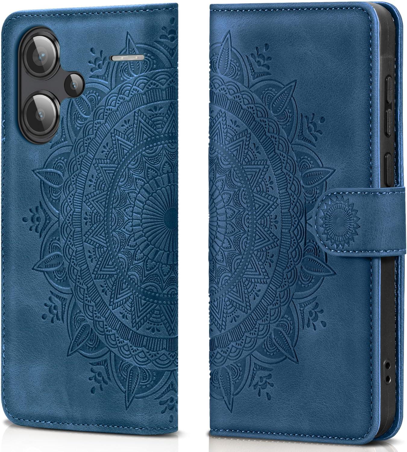 Handyhülle Xiaomi Redmi Note 13 Pro Plus 5G Flip Wallet Schutzhülle Dunkelblau