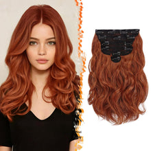 Rot 30cm Clip-in Haarverlängerungen für Frauen - 6-teiliges Set