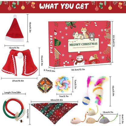 Katzen Adventskalender 12 Tage Weihnachts Countdown