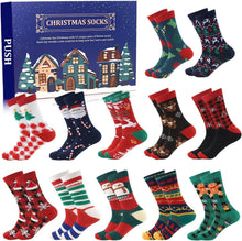 Weihnachtssocken 2024 Adventskalender 12 Tage Weihnachten Socken Set