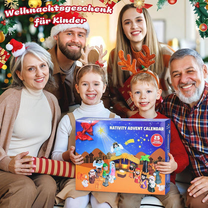 Adventskalender Krippe Kinder 25-tlg. Krippenfiguren