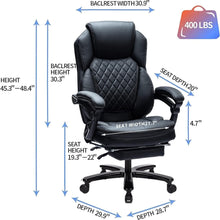 KCREAM Bürostuhl 250kg Belastbarkeit, Ergonomischer