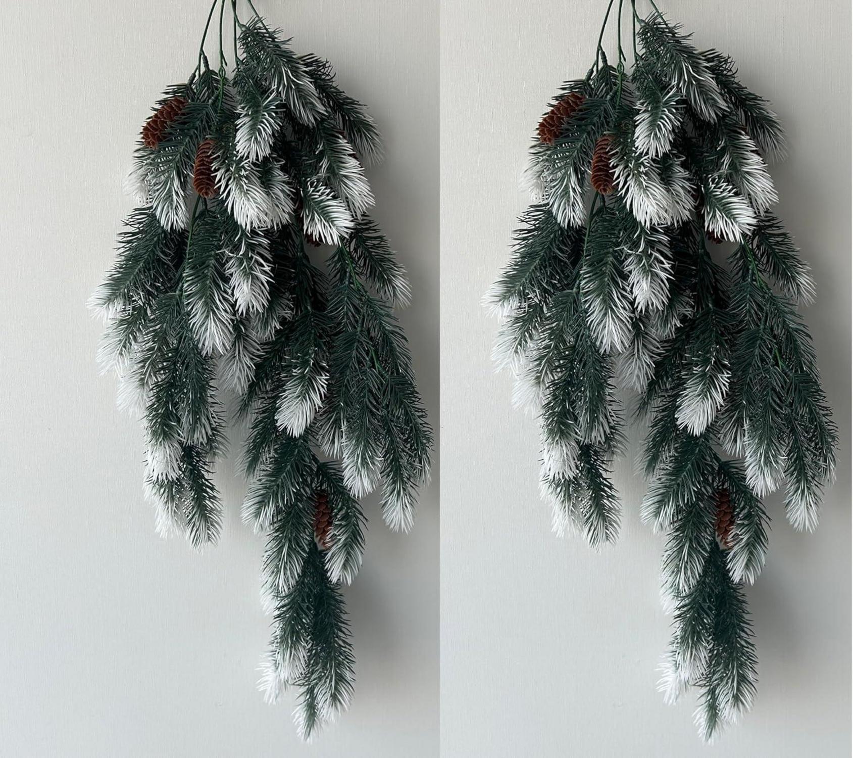 Künstliche Tannenzweige 74CM Weihnachtszweige Groß Kiefernzweige