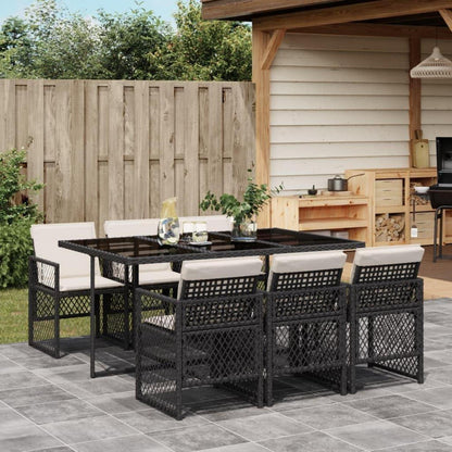Garten Essgruppe 7-teilig mit Kissen, klappbar