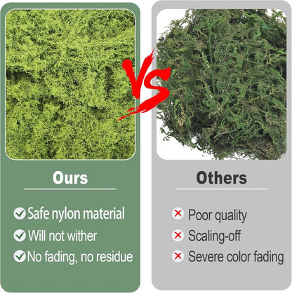 100g kunstmoos deko basteln Aquarium Modellbau Dunkelgrün Hellgrün