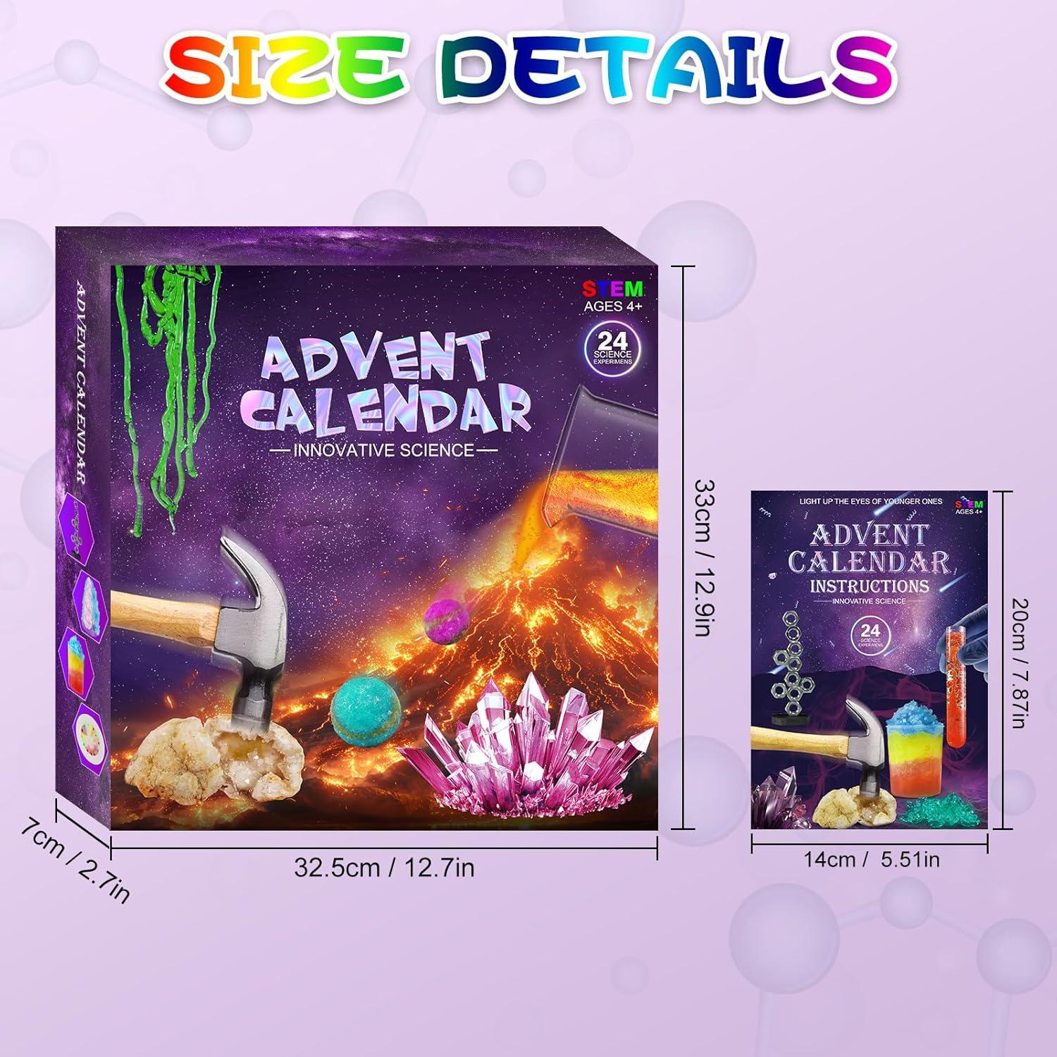 Experimente Adventskalender 2024 für Kinder Mädchen Jungen
