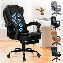 Ergonomischer Bürostuhl mit Massagefunktion und Lordosenstütze