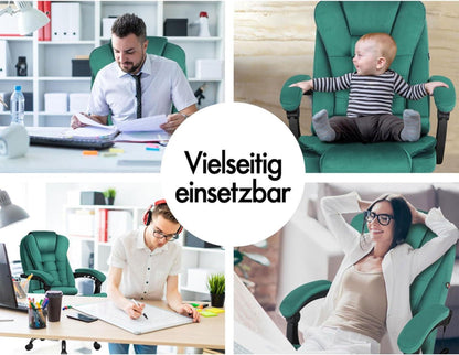 ALFORDSON Gaming-Bürostuhl, Ergonomisch, Höhenverstellbar, Grün