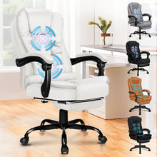 Ergonomischer Gaming-Bürostuhl mit Lordosenstütze & Vibrationsmassage