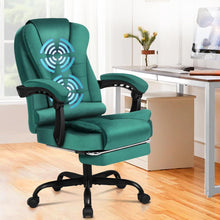 Ergonomischer Bürostuhl mit Massagefunktion und Fußstütze 180 kg